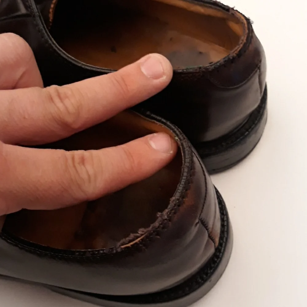FLORSHEIM Imperial Dark Brown Leather SHELL Sz 9 E Mens Dress Shoes‎